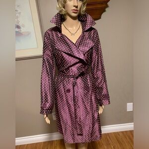 Vintage SOOKI div LA Women's Trench Style Coat / Jacket Purple/Pink Size Medium